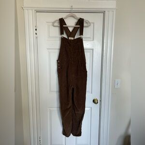 We The Free Large Brown Corduroy Overalls